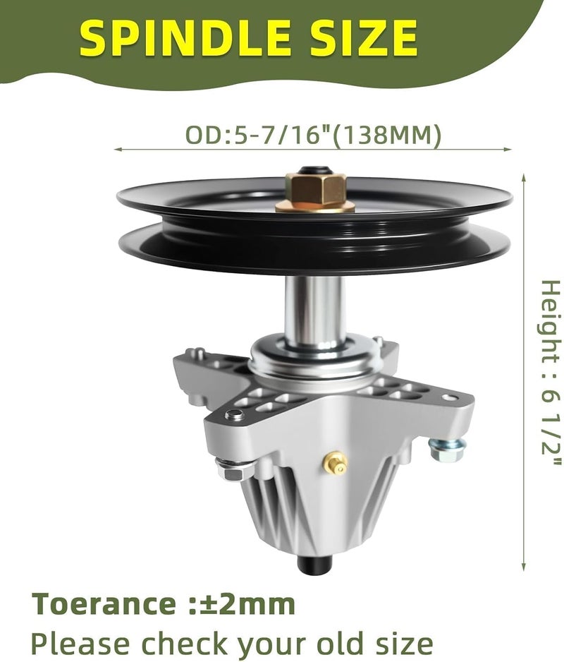 Gecious 618-09395 618P09395 مجموعة عمود جزازة العشب متوافقة مع كاب كاديت، MTD، كرافتسمان، تروي-بيلت ZT1/ZTS1/Z5400/Z5450، موستانج Z46 46 بوصة - Image 3